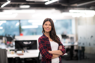 Image showing Portrait of  smiling female software developer