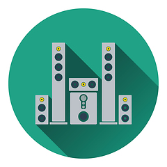 Image showing Audio system speakers icon