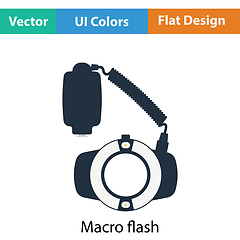 Image showing Icon of portable circle macro flash