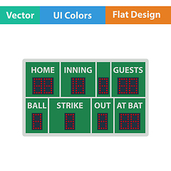 Image showing Baseball scoreboard icon