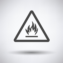 Image showing Flammable icon