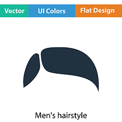 Image showing Men\'s hairstyle icon
