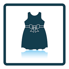 Image showing Baby girl dress icon