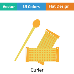 Image showing Hair curlers icon
