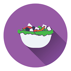 Image showing Salad in plate icon