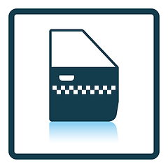 Image showing Taxi side door icon