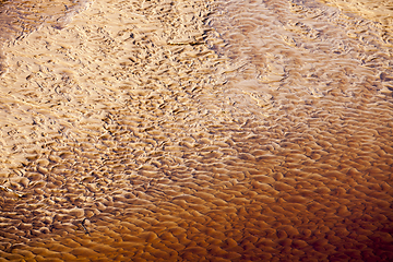 Image showing Red Wavy sand texture