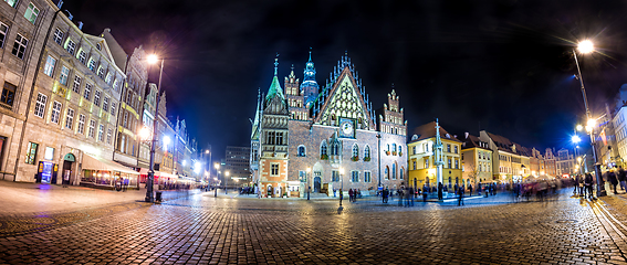 Image showing Wroclaw Market Square with Town Hall