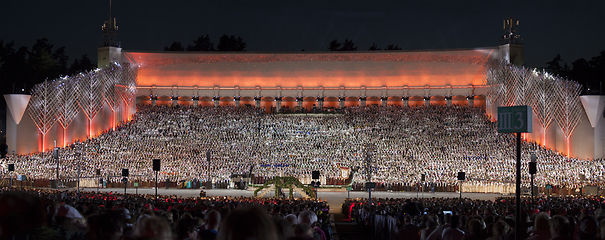 Image showing The Latvian National Song and Dance Festival Grand Finale concer