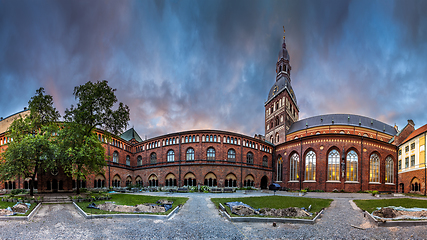 Image showing Riga Dome cathedral inner courtyard