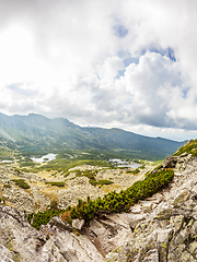 Image showing View from Krab in Tatra Mountains, Poland, Europe.