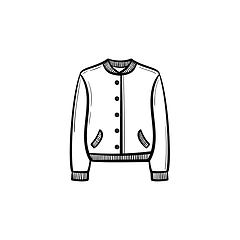 Image showing Apparel hand drawn sketch icon.