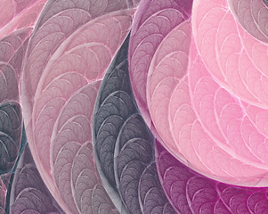 Image showing Pink-purple fractal background