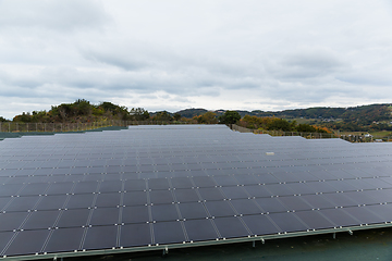 Image showing Solar power panel plant