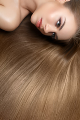 Image showing girl with beautiful long hair