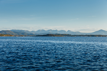 Image showing Beautiful view on norwegian fjords