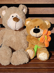 Image showing  Pair toy bears