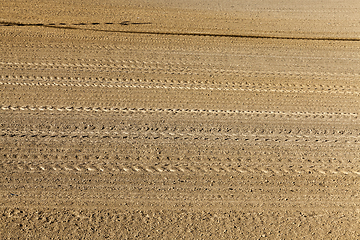 Image showing plowed field