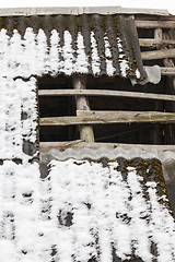 Image showing sloping roof of slate