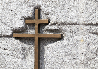 Image showing Wooden cross