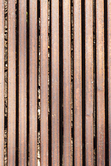 Image showing Steel sewer grate