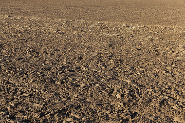 Image showing plowed soil is cultivated