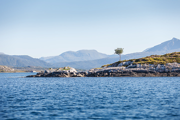 Image showing Beautiful view on norwegian fjords