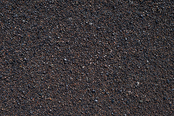 Image showing black rocky on Tenerife beach