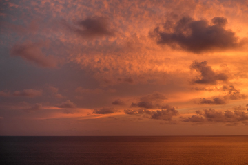 Image showing sky with clouds on sunset