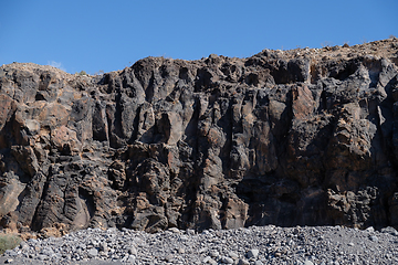 Image showing rock near ocean on tenerife island