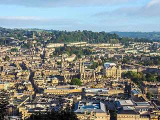 Image showing HDR Aerial view of Bath