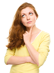 Image showing Portrait of a happy young woman