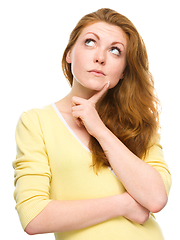 Image showing Portrait of a happy young woman