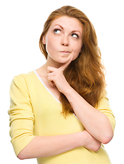 Image showing Portrait of a happy young woman