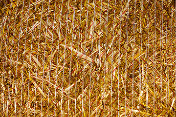 Image showing Straw stacked