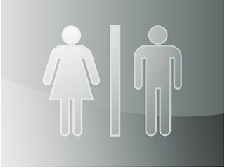 Image showing Toilet symbol illustration