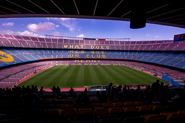 Image showing Camp Nou In Barcelona Spain