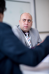 Image showing Startup Business Team On Meeting at office