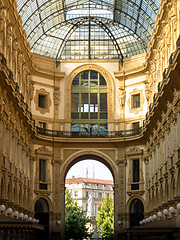 Image showing Gallery Vittorio Emanuele II in Milan Italy