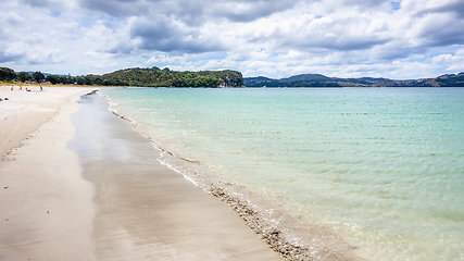 Image showing hot springs beach New Zealand Coromandel