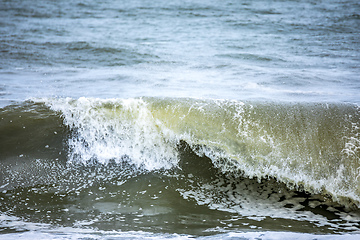 Image showing stormy ocean scenery background