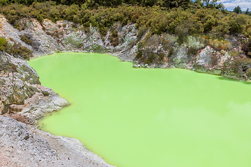 Image showing geothermal activity at Rotorua in New Zealand