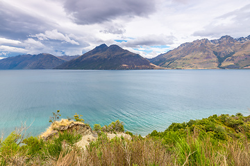 Image showing scenery at Lake Te Anau, New Zealand