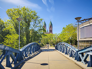 Image showing Herz Jesu Church in Freiburg Germany