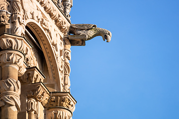 Image showing statue at the tower of the Kilian Church in Heilbronn Germany