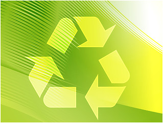 Image showing Recycling eco symbol