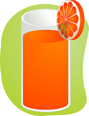 Image showing Orange juice illustration