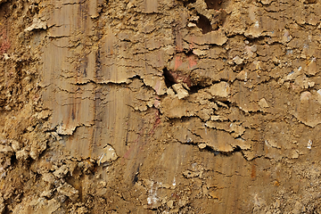 Image showing Smooth golden brown Weald clay background - with streaks of colo