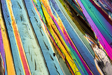 Image showing colorful Sucrose micro crystals