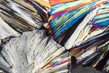 Image showing colorful Sucrose micro crystals